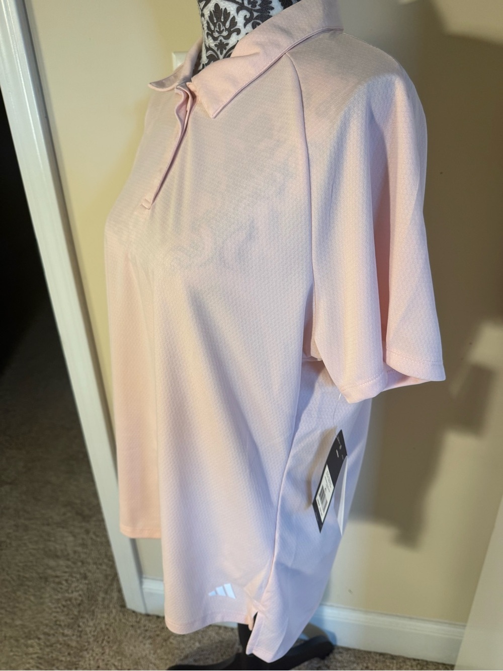🥳Adidas Light Pink Polo Top NWT - Picture 4 of 5